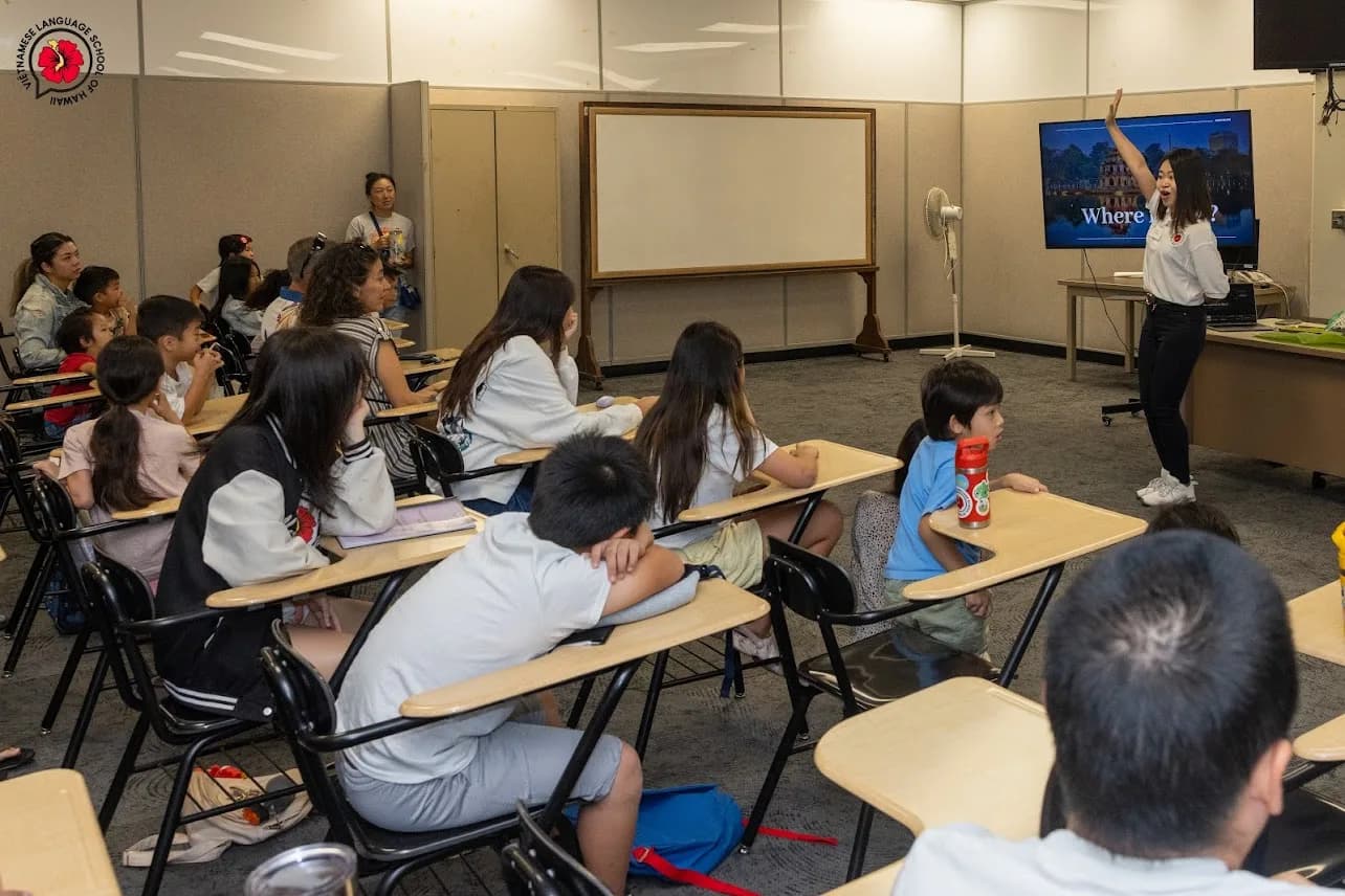 Một lớp học sáng Chủ nhật của Trường Việt ngữ Hawaii